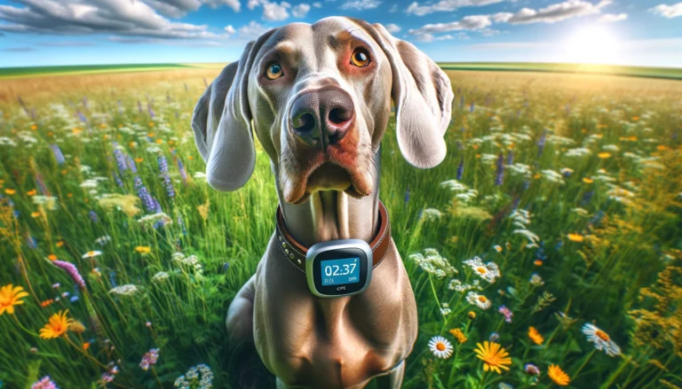 GPS tracker for Weimaraner